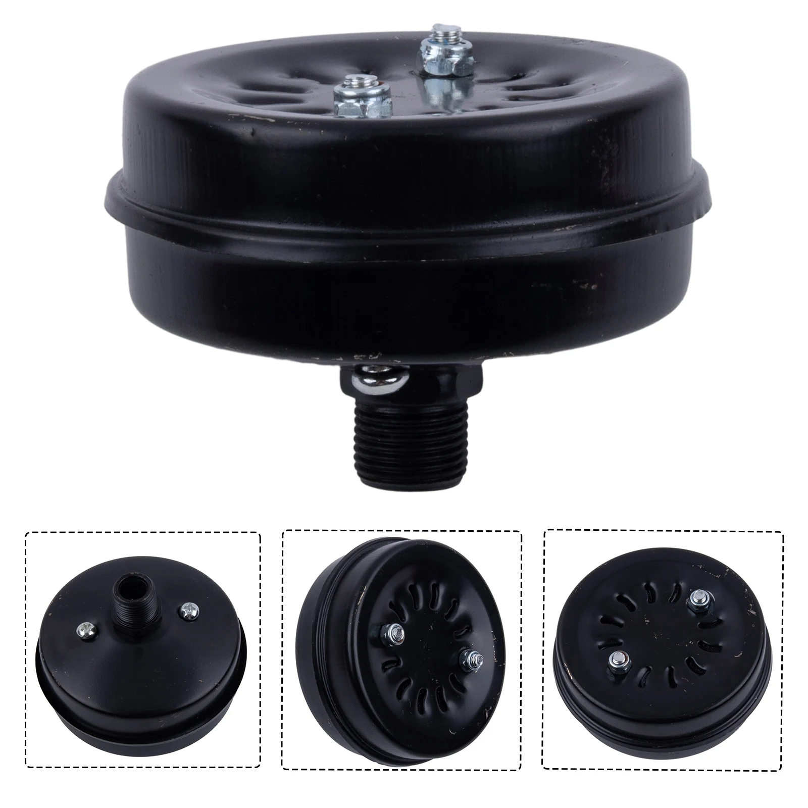 Home Filter Silencer Easy To Install Air Compressor Direct Connection Iron Reliable 1pcs Practical Replaceable