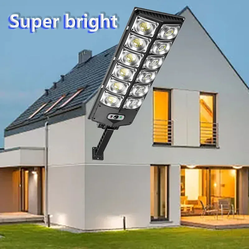 

Solar Led Light Outdoor 8000 Lumens Large Super Bright Lamps Garden Lighting Motion Sensor Waterproof Sconce Lamp Street Lights