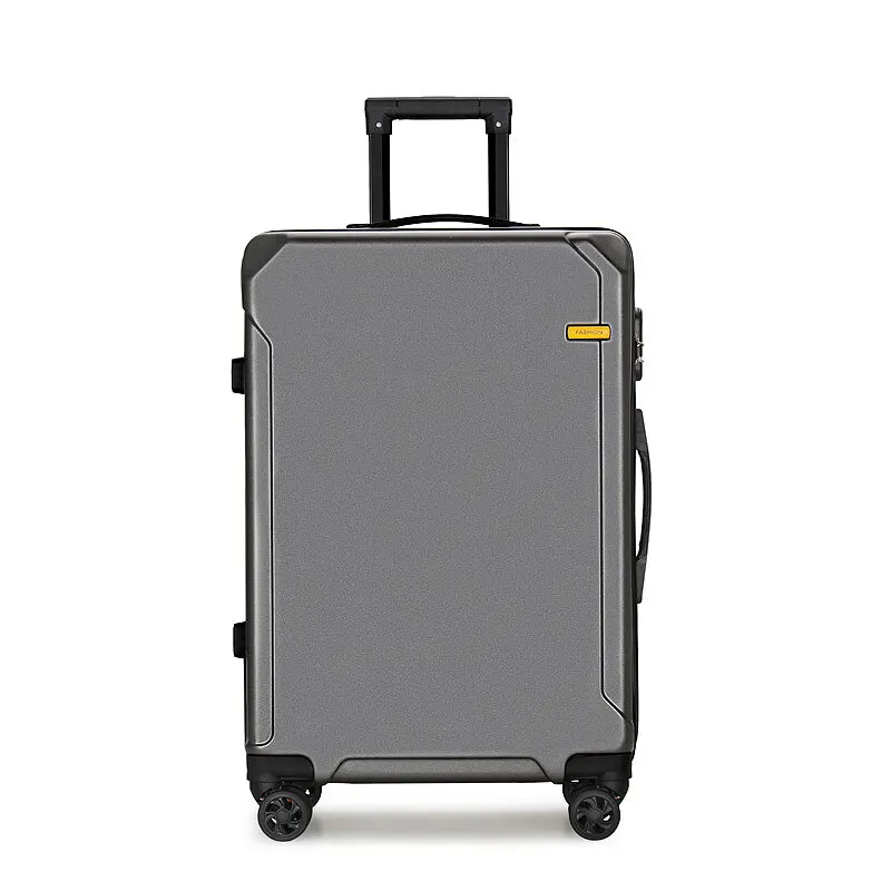 Large Capacity 24-Inch Universal Wheel Trolley Case Strong Durable Thickened Travel Password Leather Case Toolbox Suitcase