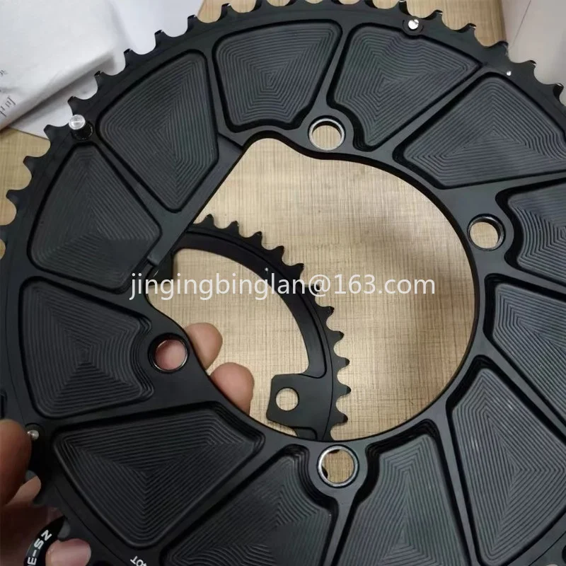 Factory direct sales of double disc mountain bike road bike sprocket wheel 11-12 speed 110 BCD chain ring 4 claw chain ring,