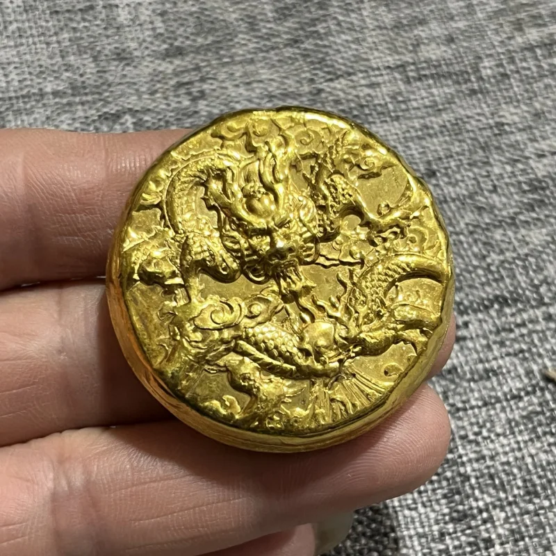 Miscellaneous copper gold-plated gold coins from the Qing Dynasty: Shunzhi, Kangxi, Yongzheng, Qianlong, Jiaqing gold coins coll