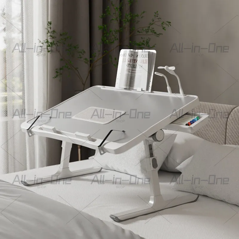 Liftable and foldable simple dormitory bed desk learning height adjustment bracket