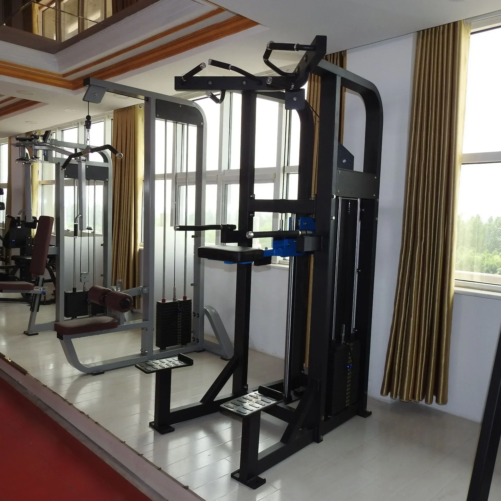 Newly Upgraded Fitness High-End Fitness Assist Dip Chin Gym Equipment Assisted Pull Up Machine Assisted Chin Dip Machine