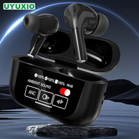 UYUXIO Real Time Earbuds with Screen AI Language Translation Headphones with 144 Languages & Accents Translator for Travel