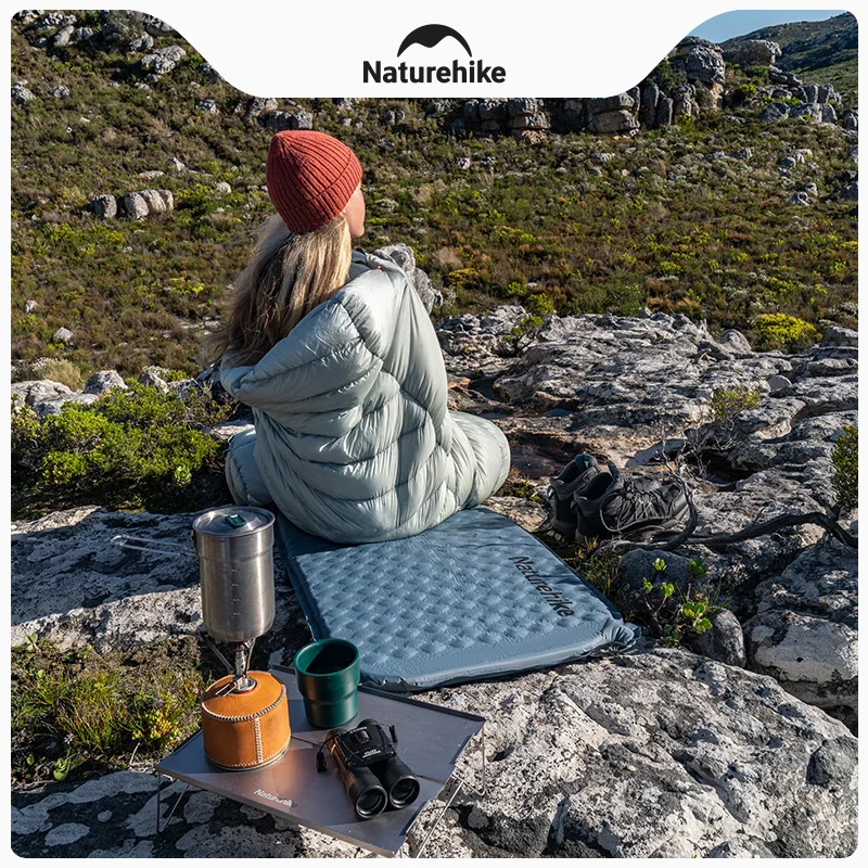Naturehike YUGU Outdoor Ultralight Portable Self-Inflating Sleeping Pad Comfortable Single Person Camping Mat