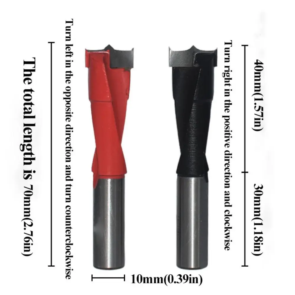 Links/Rechts Rotation Scharnier Bohrer Legierung Material Flöte Design Hartmetall Bohrer Wolfram Stahl Schaft Durchmesser