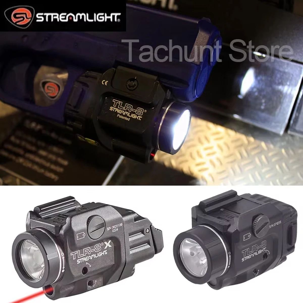 Tactical Streamlight TLR-8 TLR-7 TLR-1 TLR 1 LED Light Scout Airsoft Red Laser Sight Pistol For Strobe Flashlight view 3