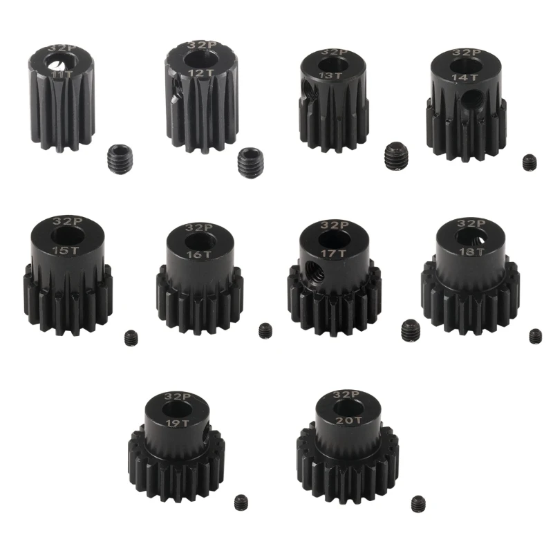97BC Smooth Operating Spur Gear 32P 5.0mm Bore 11 to 20T Steel for Car Function
