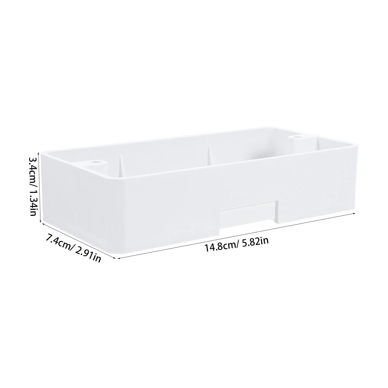 Wall Socket Junction Box 1 Gang PVC Surface Mount Electrical Outlet Panel Suitable for Switches Sockets Durable Material Easy