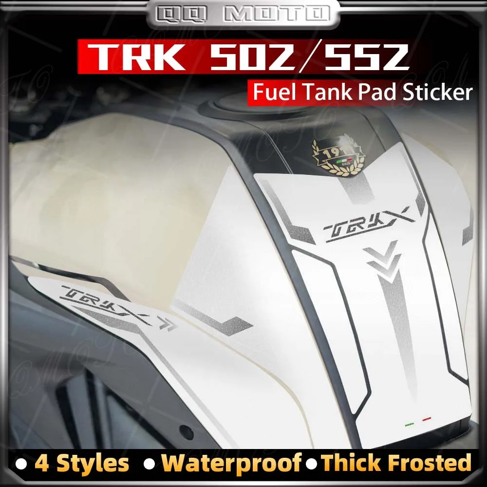 For TRK 502X 552X trk 502 trk 552 Motorcycle Frosted Fuel Tank Pad Sticker Kit Gas Cap Protect Decal Waterproof Accessories