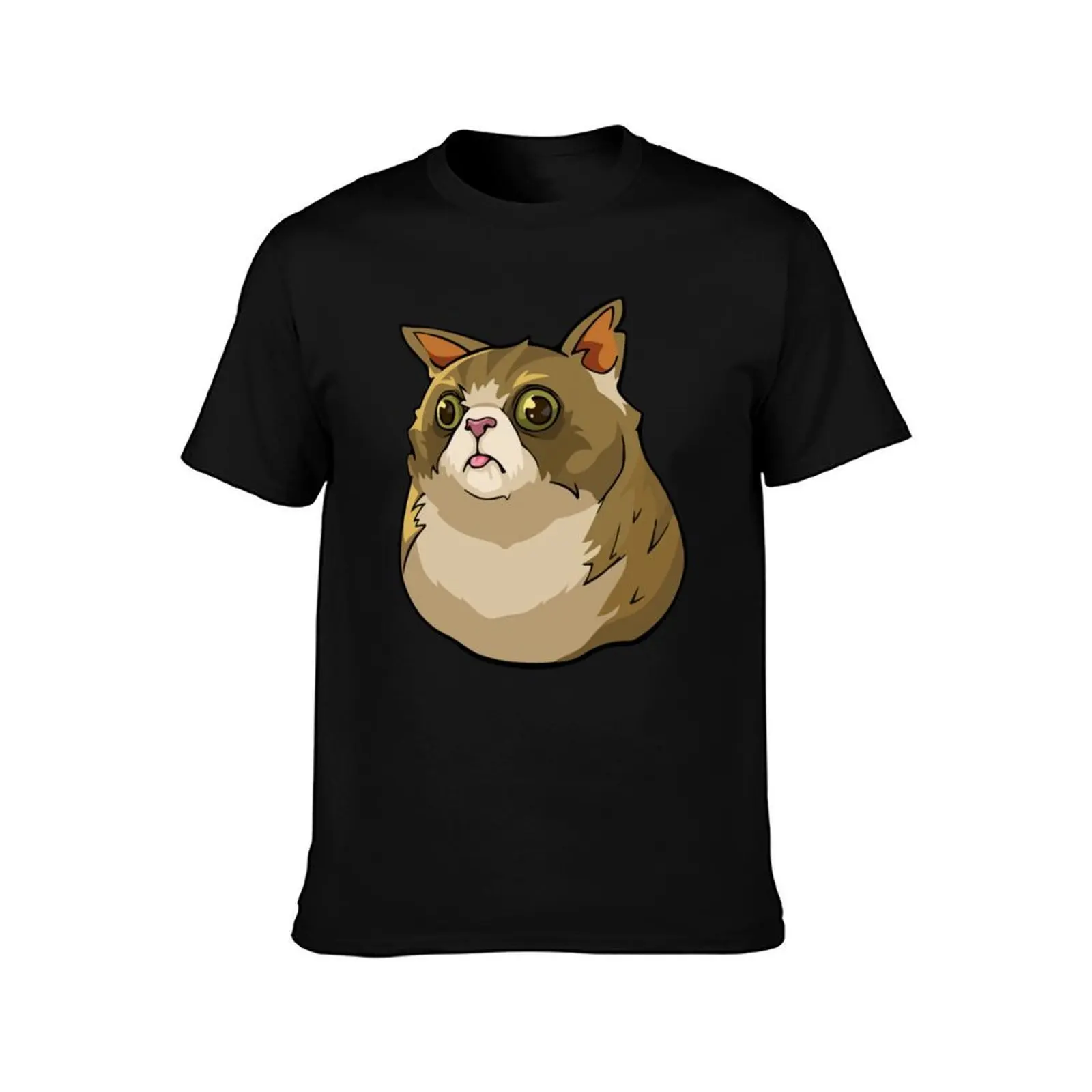 Excuse Me Cat Spray T-Shirt, Summer Casual Cotton Tee, Oversized Streetwear Tops, Vintage Graphic Print, Loose Fit Short Sleeve