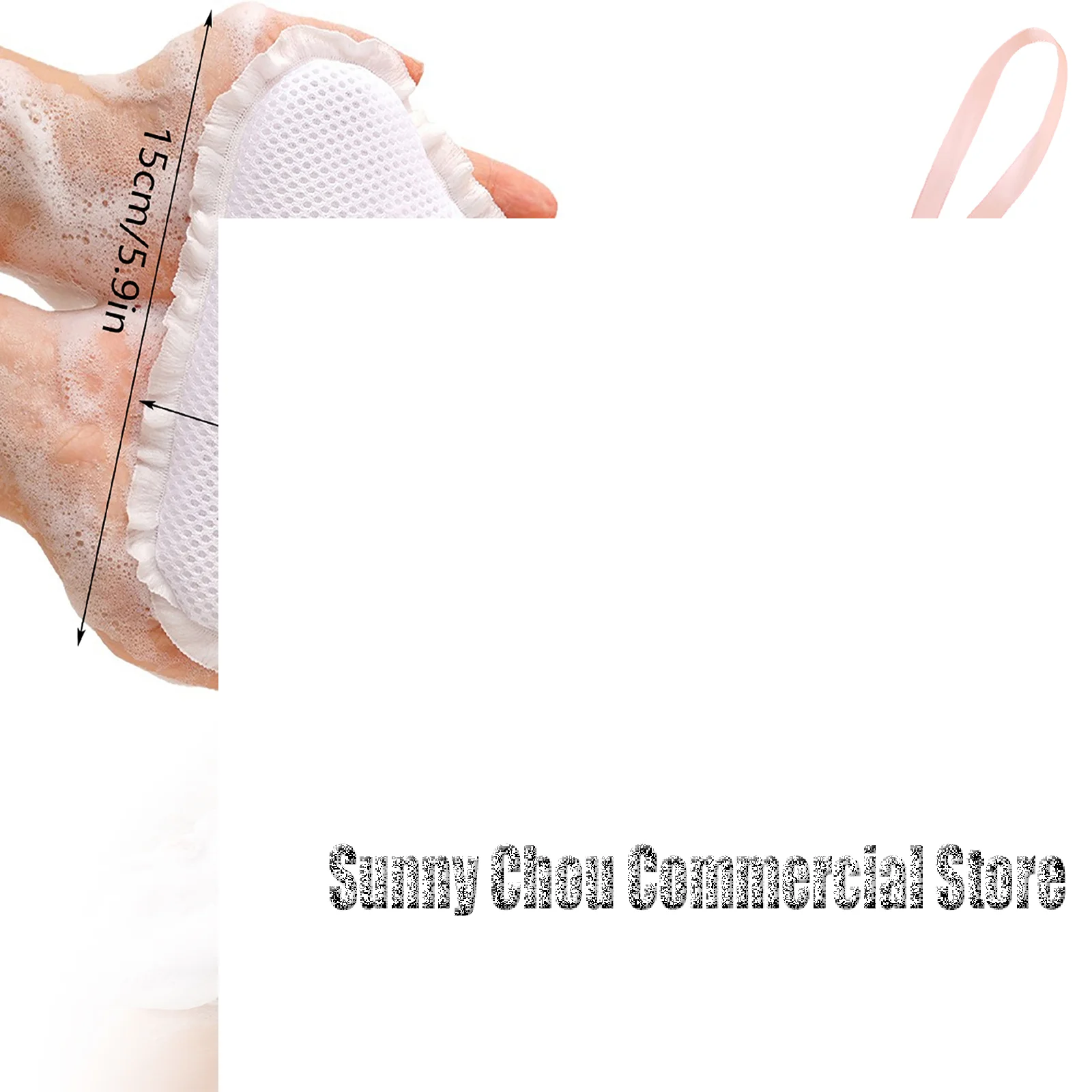 سحابة/القلب شكل الصابون كيس شبكي مع الحبل رغوة سريعة دش حامل السفر صافي حمام زهرة تنظيف اكسسوارات الحمام #1