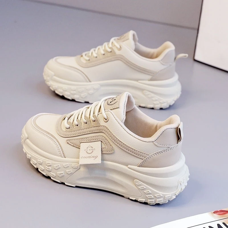 

Women's dad shoes 2026 summer height increasing white shoes versatile thick soled comfortable sports shoes
