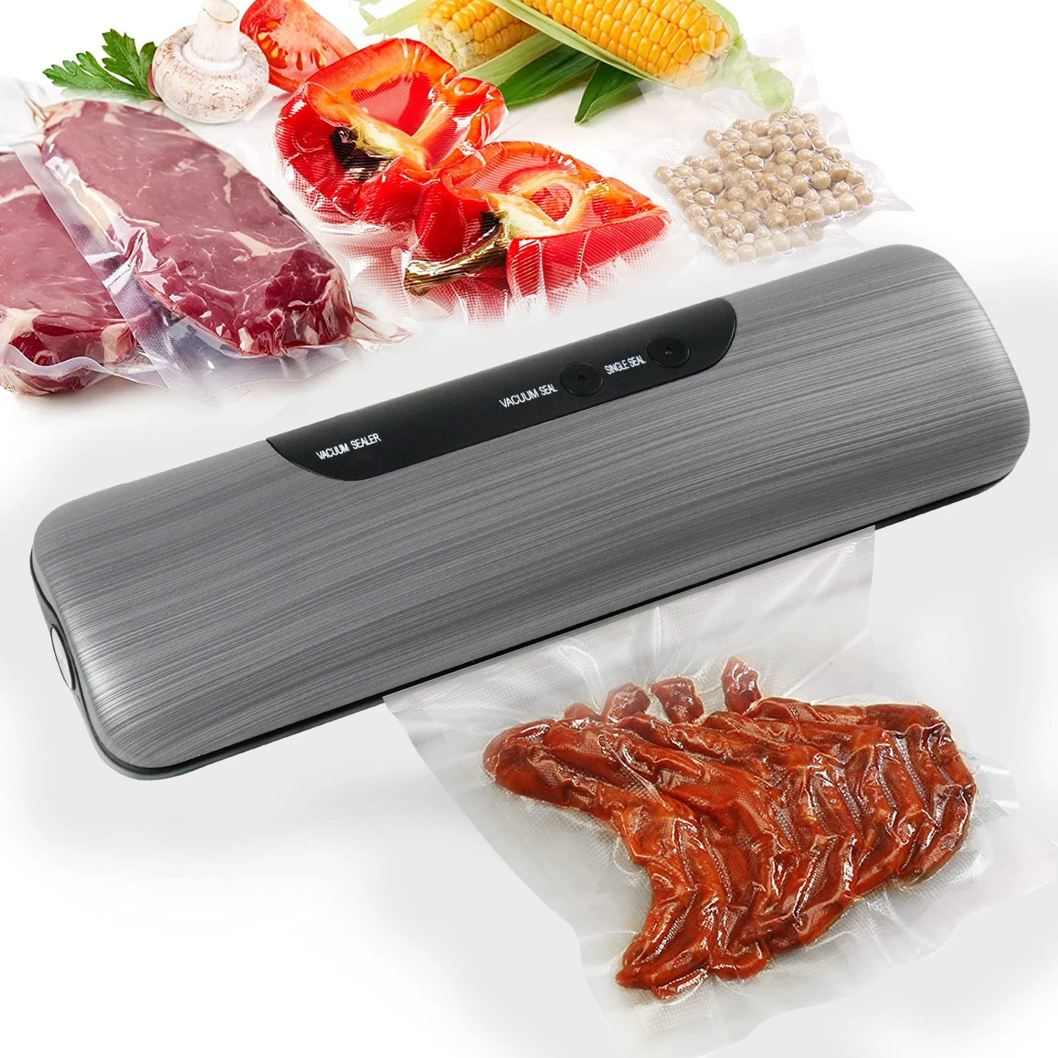 

Миниатюрная автоматическая вакуумная упаковочная машина для продуктов, портативная кухонная вакуумная упаковочная машина для домашнего использования
