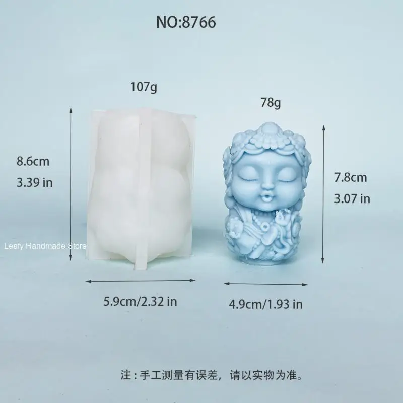 

Силиконовая статуя Будды, форма для свечи, 3D статуя из смолы, гипсовый инструмент для изготовления «сделай сам», мыло, инструмент для украшения дома, ремесла