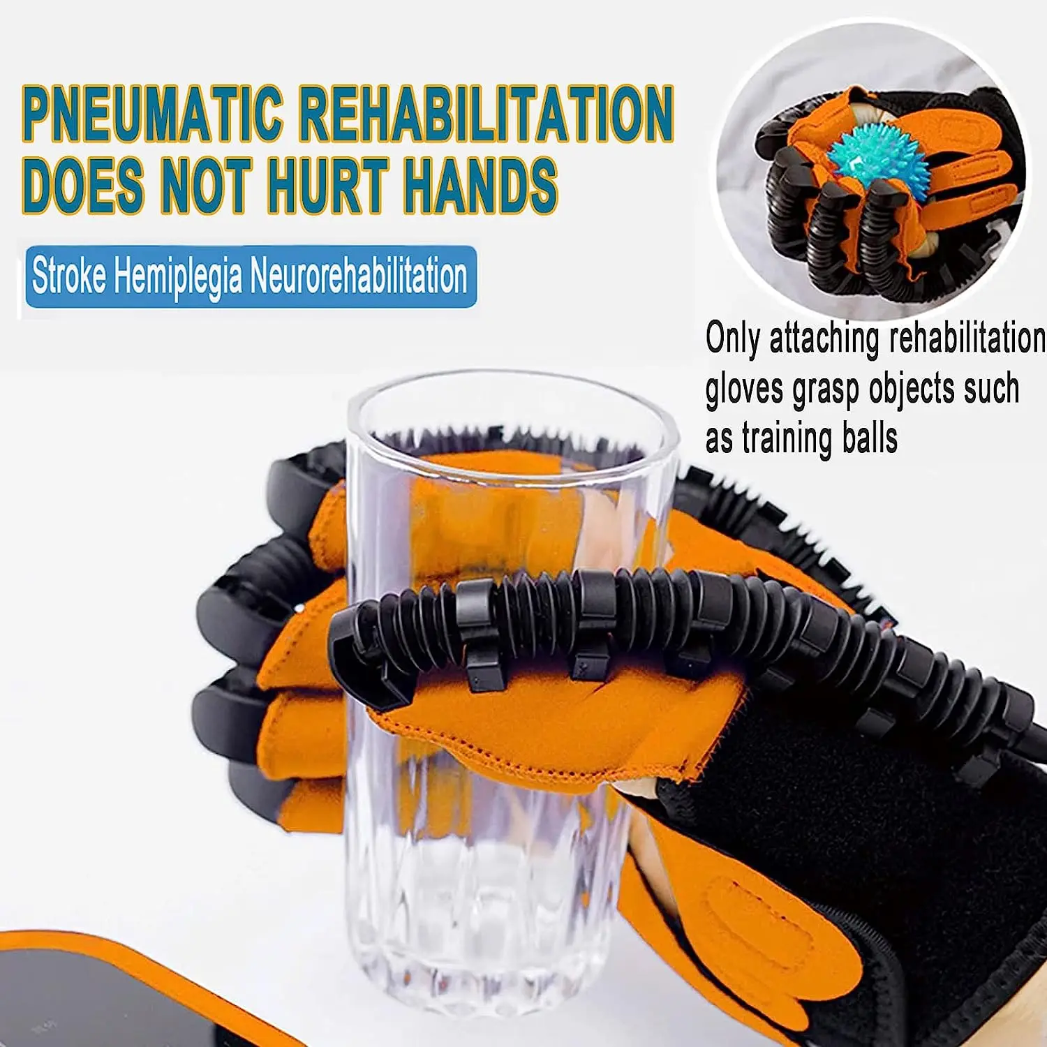 Rehabilitation Robot Gloves Hemiplegia Finger Orthosis Exerciser With 3 Training Modes Hand Physical Therapy Recovery Equipment