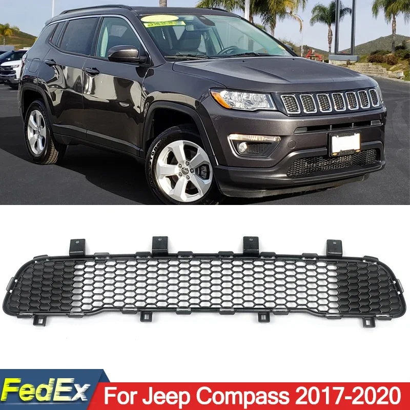 

Для 2017-2020 JEEP COMPASS Нижняя решетка Передняя Центральная Нижняя решетка бампера