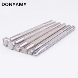 1PC Leather Printing Tool Alloy Saddlemakin Carving Handmade Leatherwear Craft Working Leather Punch Stamps H