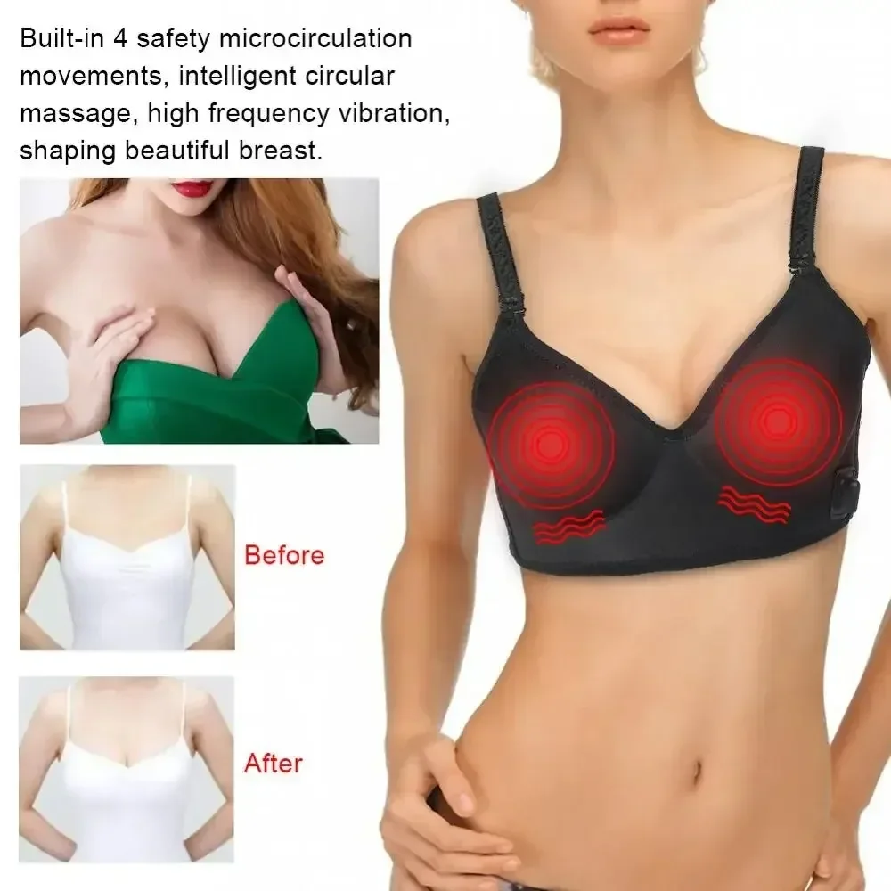 

Electric Breast Enlargement Messager Chest Growth Bra Vibration Stimulator Enhancer Breast Massage Breast Enhancer Health Care