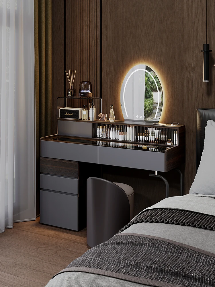 LH light luxury solid wood dresser modern simple bedroom dressing table desk