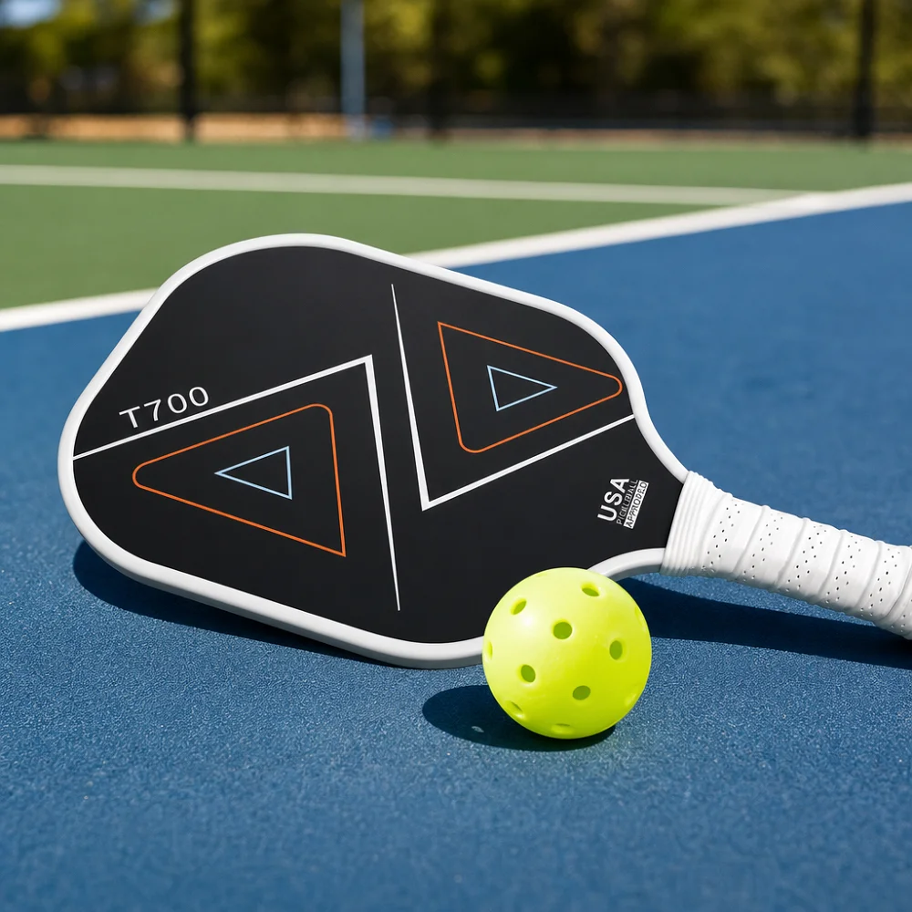 Ruefoam Sports Pickleball Paddle, Full Foam Core, T700 Carbon Fiber, GEN 5 TFP Foam Core T700 Carbon Fiber Hot-Press Molding