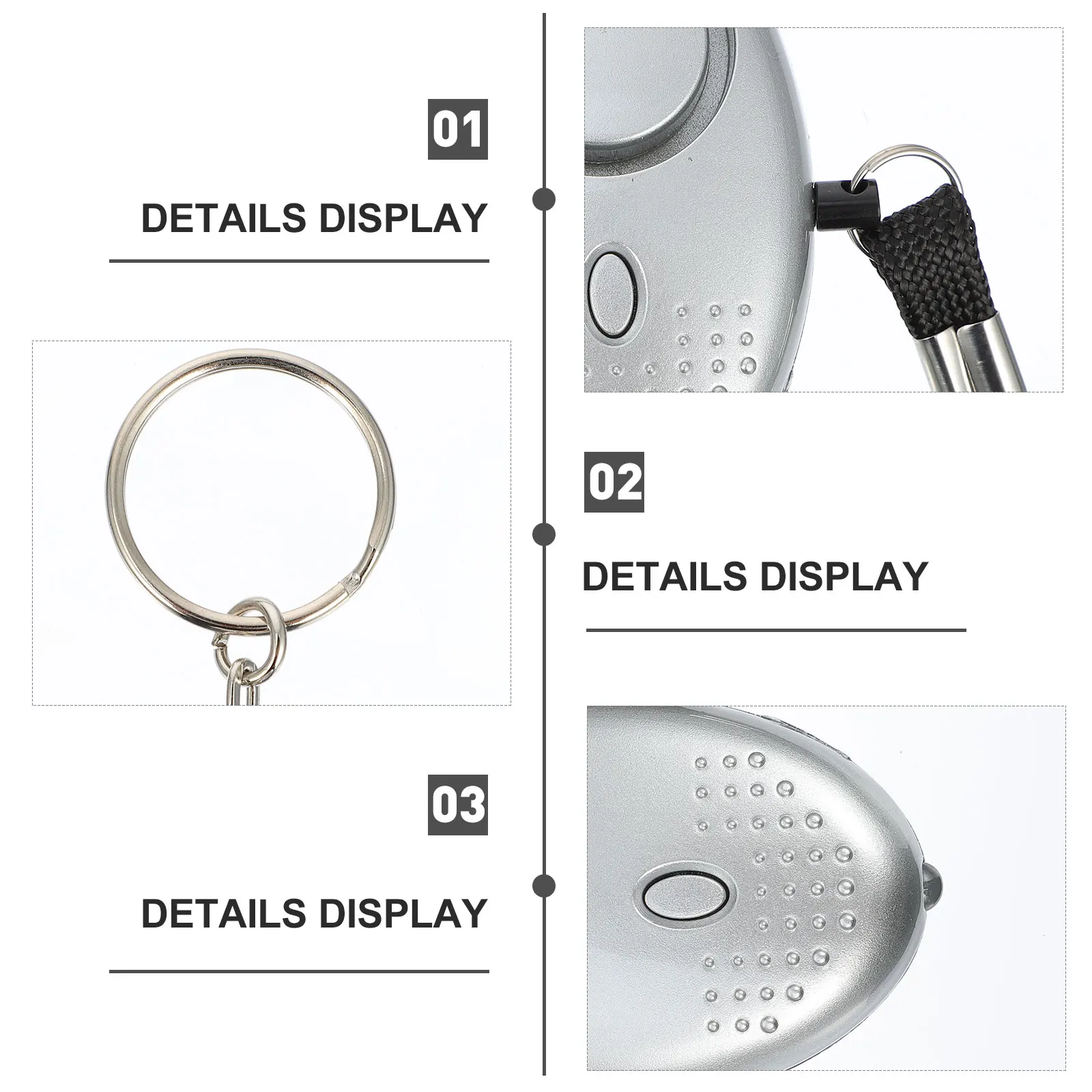 

10pcs Personal Alarm Safety Alarm Led Light Emergency Siren Night Running Walking Dog Outdoor Activities Women Security Device