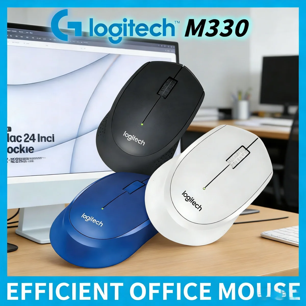 

Logitech M330 Рабочая вечеринка, офисный рабочий стол, хороший предмет, двухрежимная + беспроводная бесшумная мышь M280/M221/M220, эргономичная легкая модель