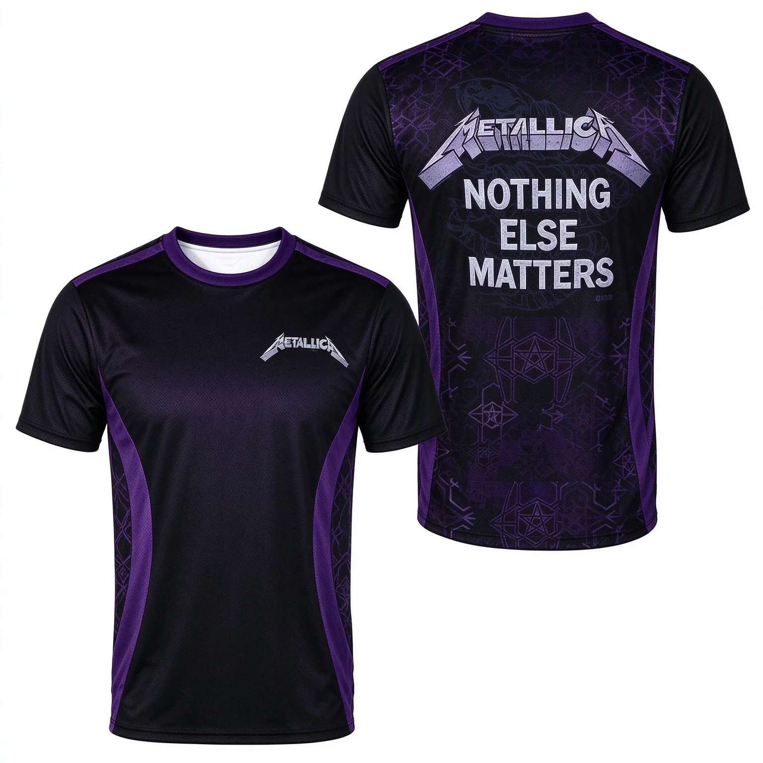 Metallica - Nothing Else Matters Patterned New Fashion T-shirt for Casual Daily Sports Wear Suitable for Adults and Children