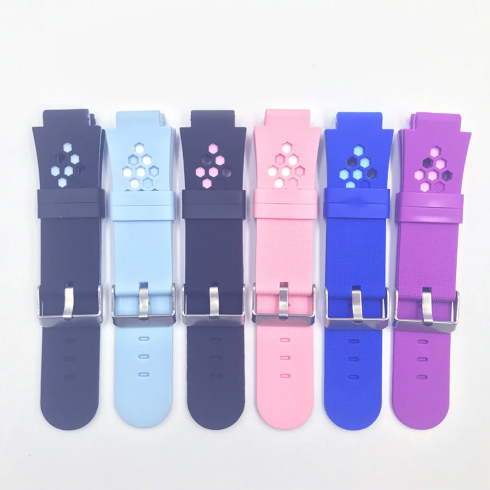 

3Pcs Children Phone Watch Band Durable Exquisite Design for Kids Black-Pink Black- -Blue Comfortable