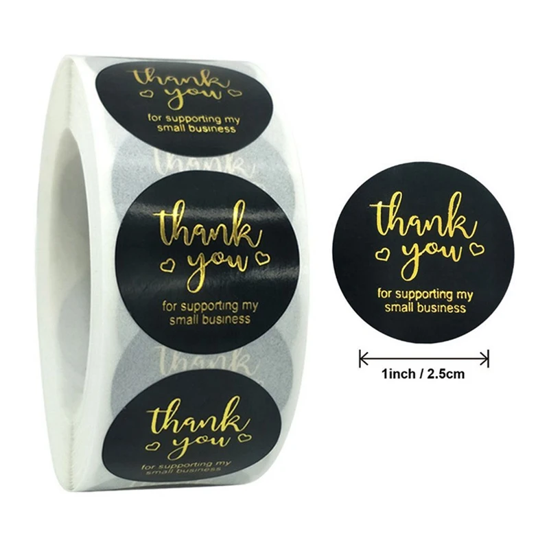 500pc Thank You for Your Order Stickers for Kids Gold Seal Label You've Got Great Taste Stationery Sticker Pretty Things Inside