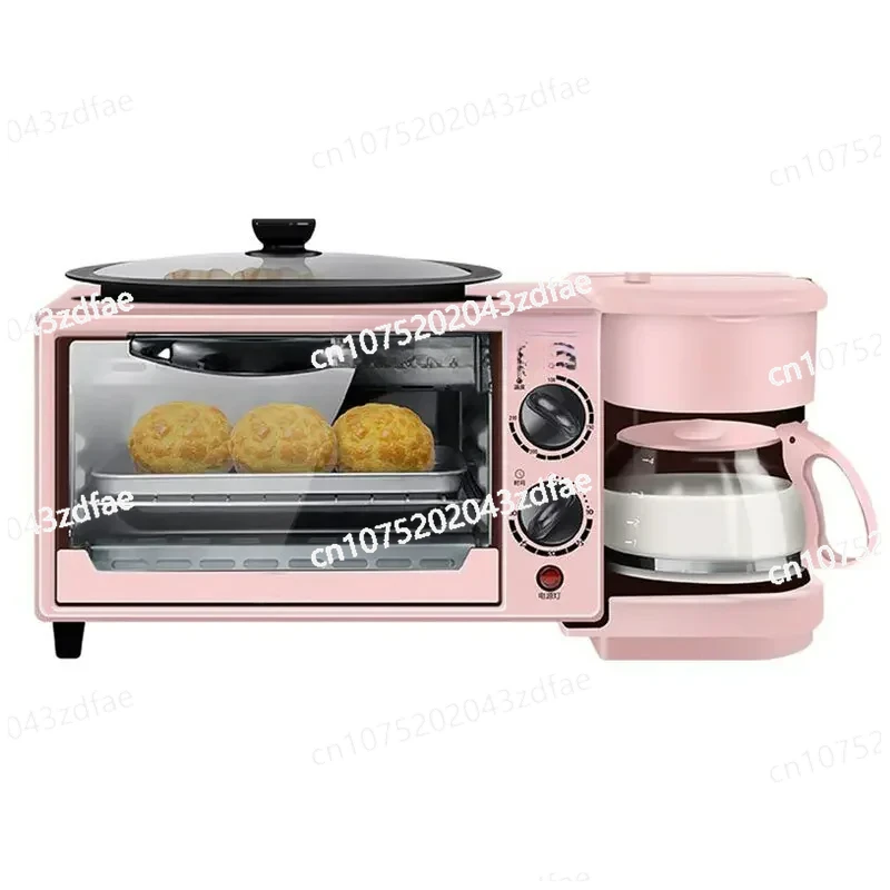 Home Use 3 In 1 Makers Multi Function Breakfast With Heater 9L Toaster Oven Coffee Maker Frying Pan