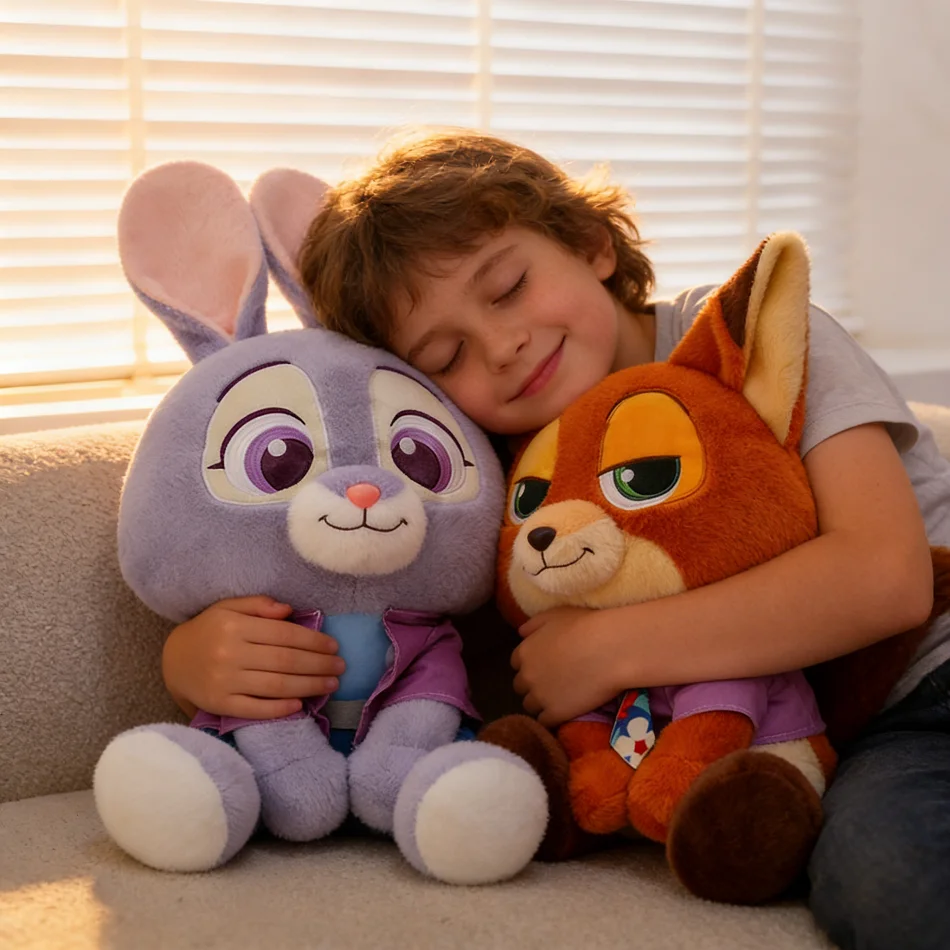 

best-selling Disney Zootopia cartoon character Judy Nick Trendy cute Plush Dolls Toy hug pillow Ornament Kids Birthday Xmas Gift