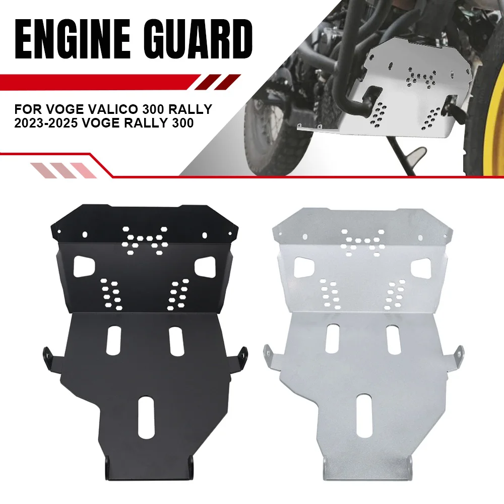 

Motorcycle Skid Plate Bash Frame Engine Mud Guard Base Protector Cover For Voge Valico 300 Rally 2023 2024 2025 VOGE Rally 300