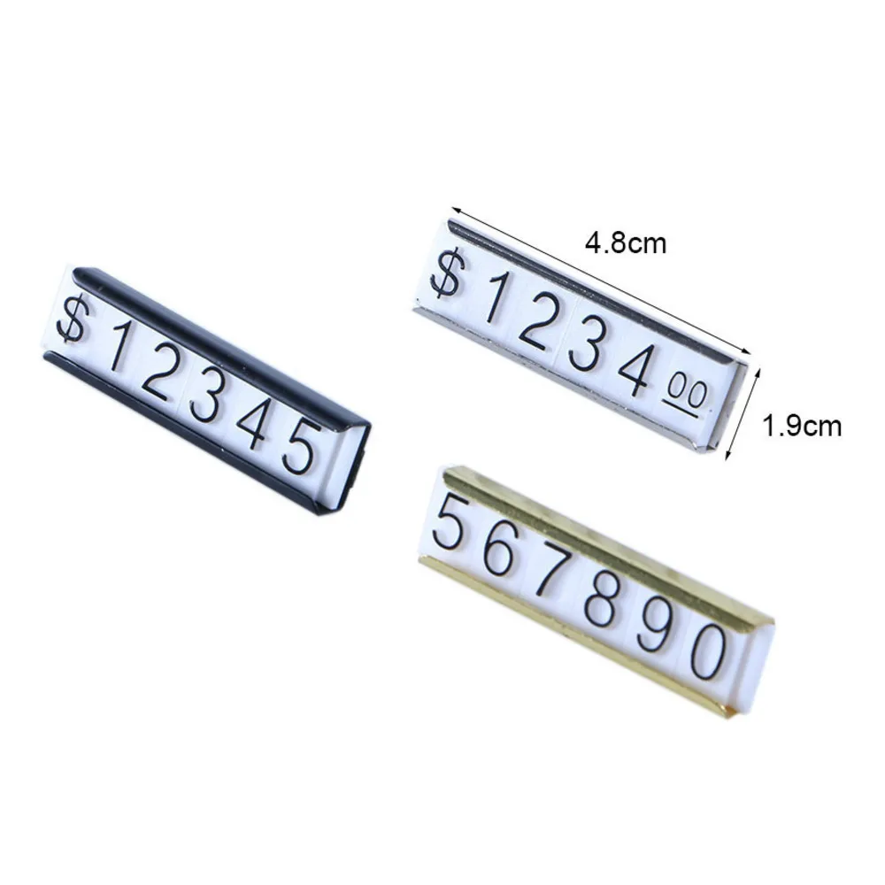 Mini Magnetic Clothing Price Digital Cubes Combined Arabic Numerals Signs Dollar Yen Rmb Euro Currency Symbol Pricing Cube