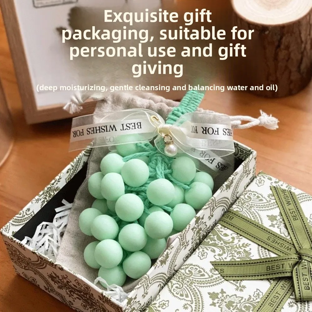 

Gifts Macaron Grape Soap Car Aromatherapy Grape Ornaments Hand Washing Grape Soaps Creative Home Souvenir Bath Products