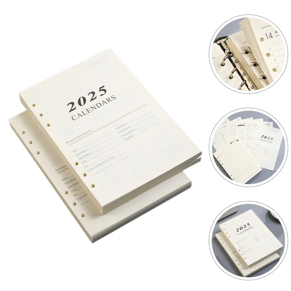 2sets-a5-loose-leaf-paper-replacement-notepad-refills-smooth-writing-inserts-planner-organizer-notebook-sheets