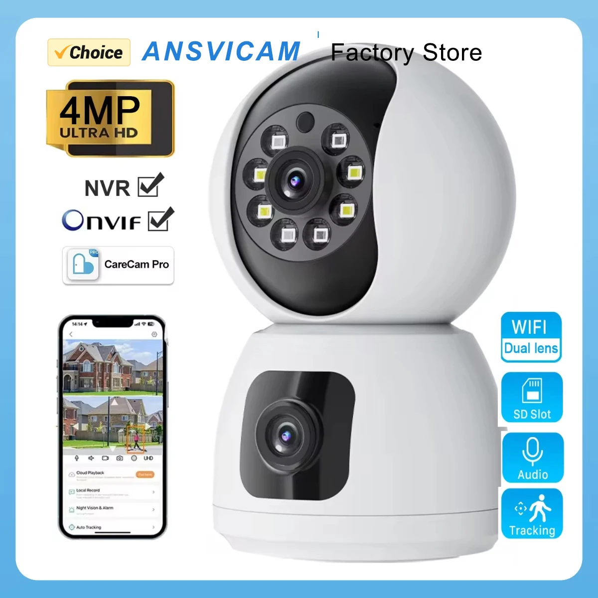 Dual Lens 2K 4MP Pt…