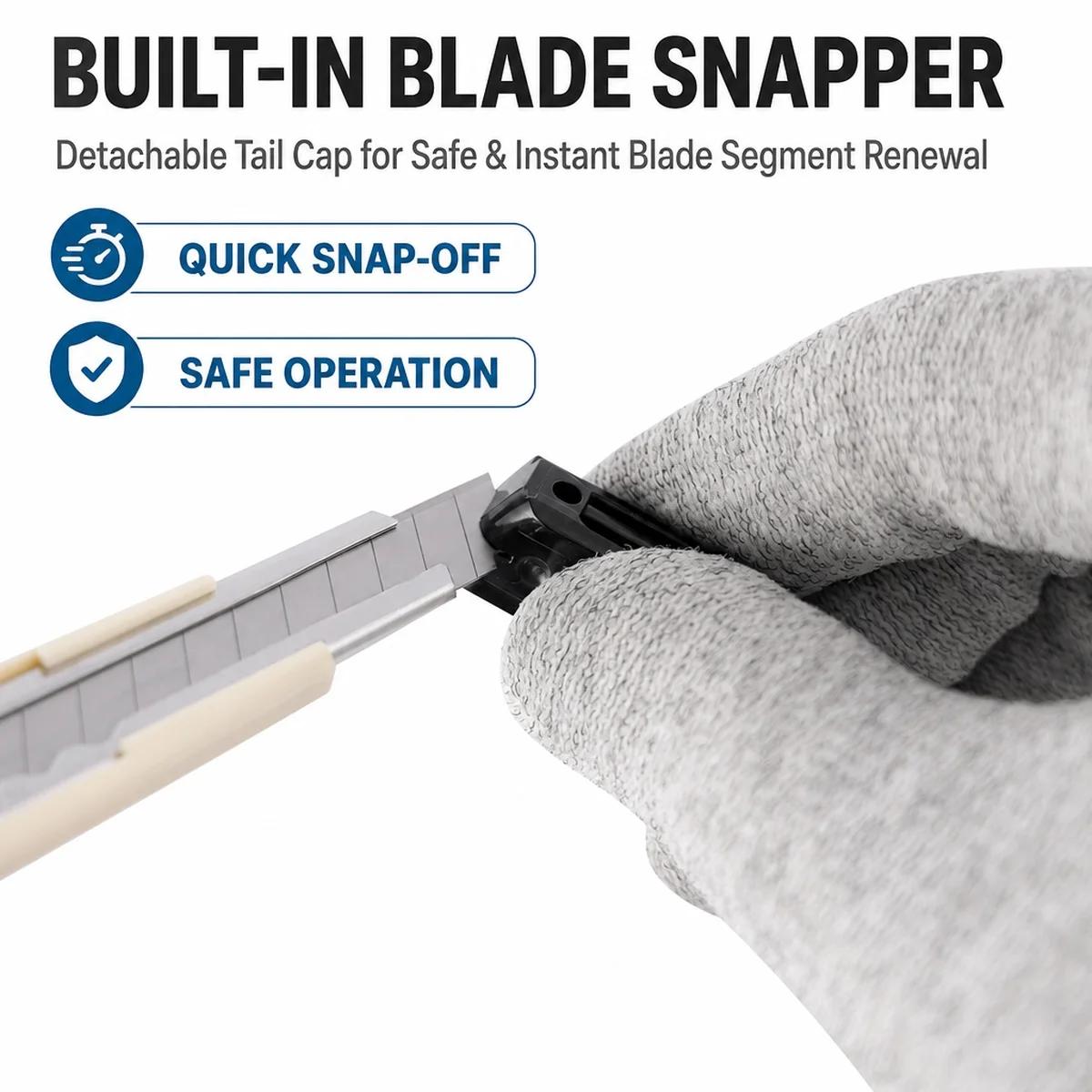 9mm 60 Degree Snap Off Blade Utility Knife Car Film Wrapping Paper Cutter for Vinyl Wrap Window Tint PPF Film Cutting