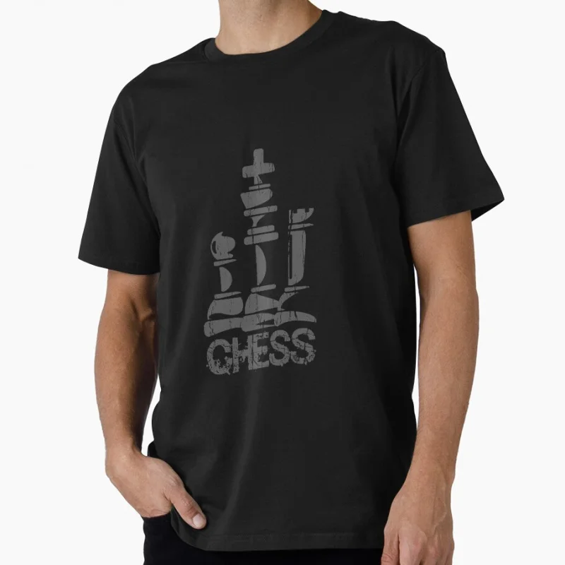 

Chess Pawns 1202 Funny Chess Player Gift T shirt for man 100% cotton Large size Tops Game Graphic Print Clothes S-6XL