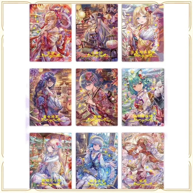 

Anime Goddess Story PR ACG Sexy Card Rem Tomoe Gozen Raiden Shogun Collectible Card Toys for boys Christmas birthday present