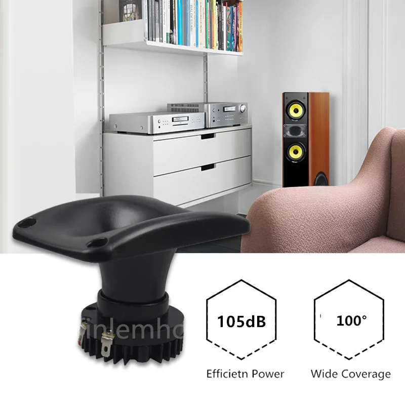 1PC Speaker Horn Tweeter 25mm Voice Coil Diaphragm Treble HiFi Accessories For Professional DJ Mixer Audio Home Theater Studio - Image 4