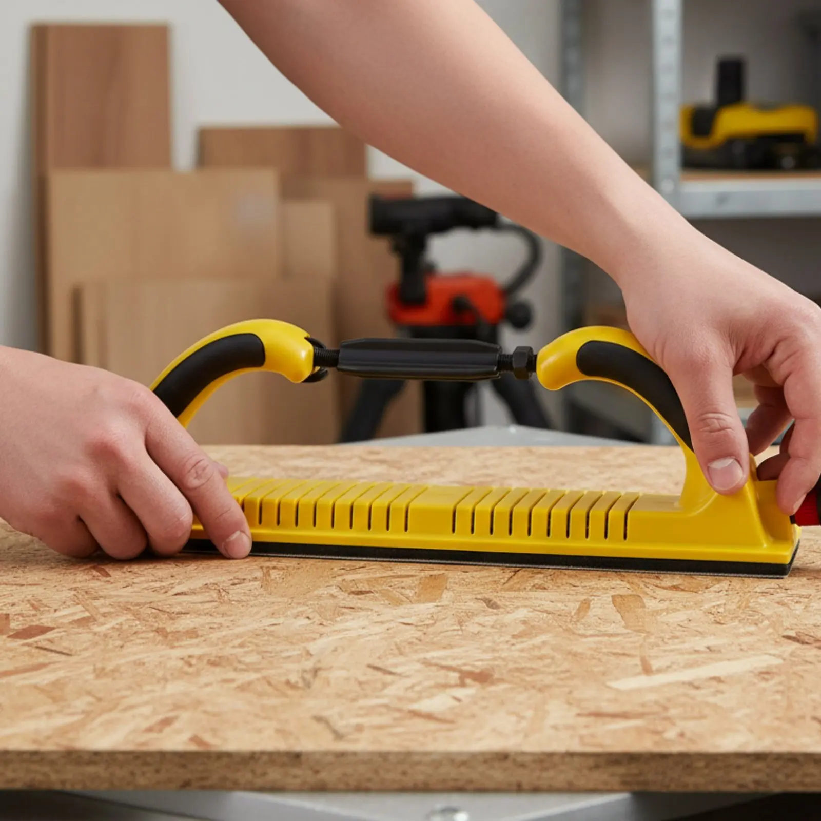 

Particulate Extraction Hand Sander Ergonomic Grip Particulate Extraction Sanding Block Extended Hand Sander Lightweight