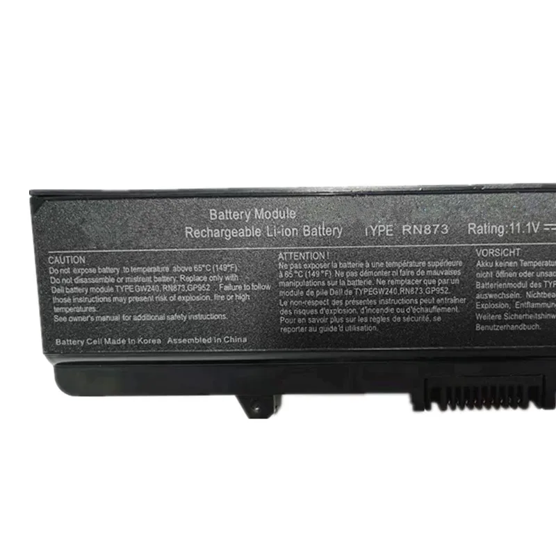 Imagem -05 - Bateria do Portátil para Dell Inspiron 1525 1526 Vostro 1440 1545 1546n 1440 1750 15 Pp29l 500 0f972n 11.1v 56wh Rn873 K450n 0cr693