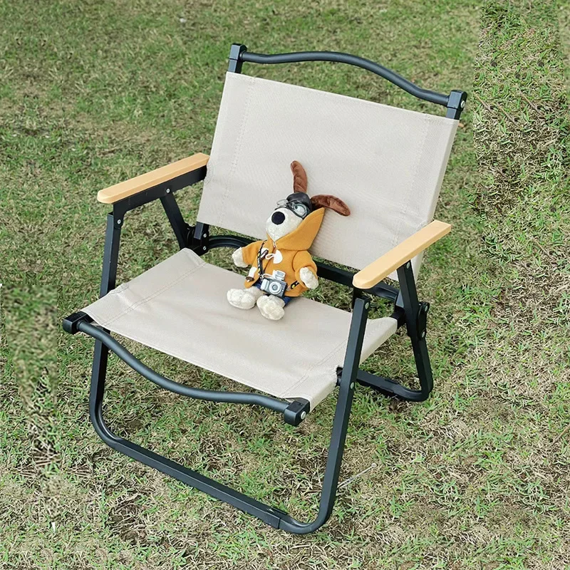 Outdoor Folding Chair Kermit Portable Picnic Ultra Light Fishing Camping Supplies Equipment Camping Chair