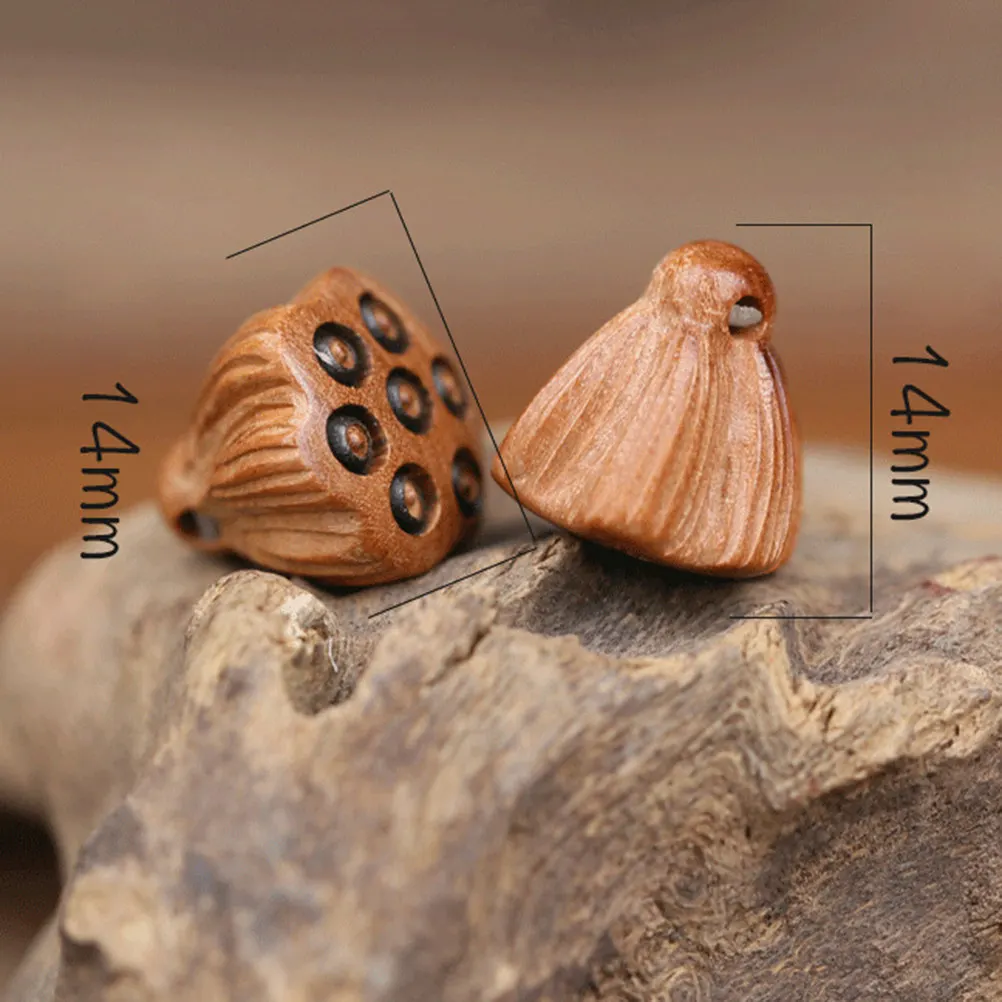 10 szt. Zawieszka w kształcie korzenia lotosu, drewniana, do samodzielnego tworzenia biżuterii, ozdoba do zawieszenia na torbie, klucze, kolczyki.