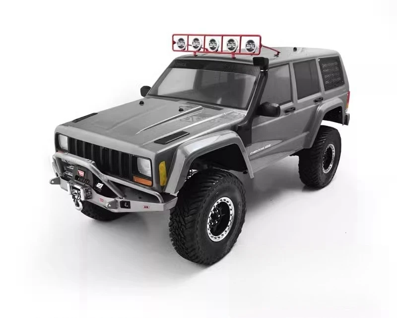 Scale 1/10 Roof Metal Spotlight Rack, rock crawler rc 1/10. Traxxas trx4 blazer K5, RC4WD Gelande2 FJ40, scx10 ii 90046 jeep XJ