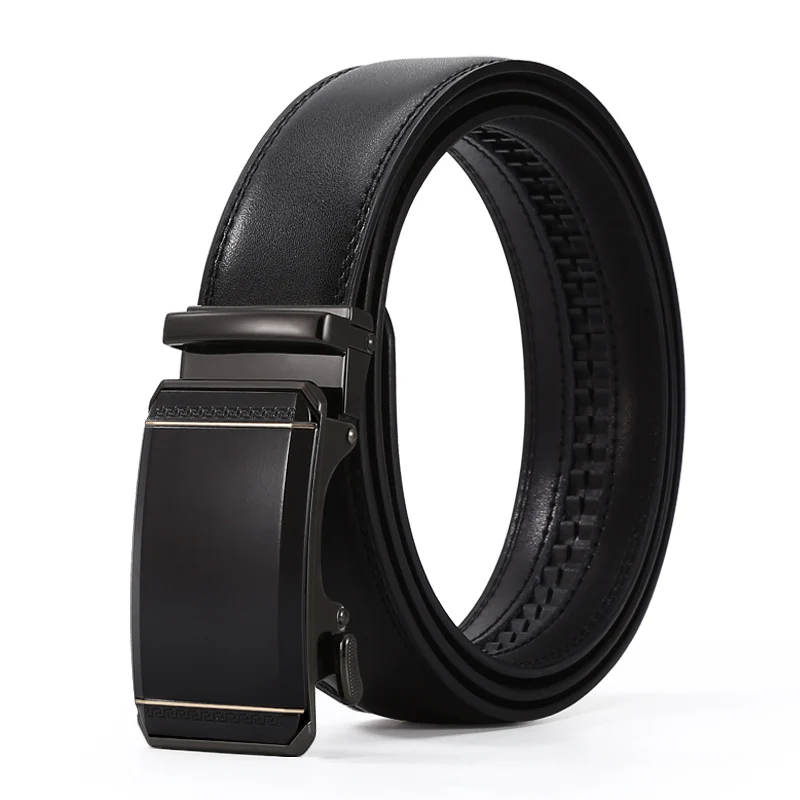 Echt Lederen Riem Man Mannen Riem Koe Man Designer Riemen Mode Automatische Gesp Riemen Voor Mannen Lederen Designer