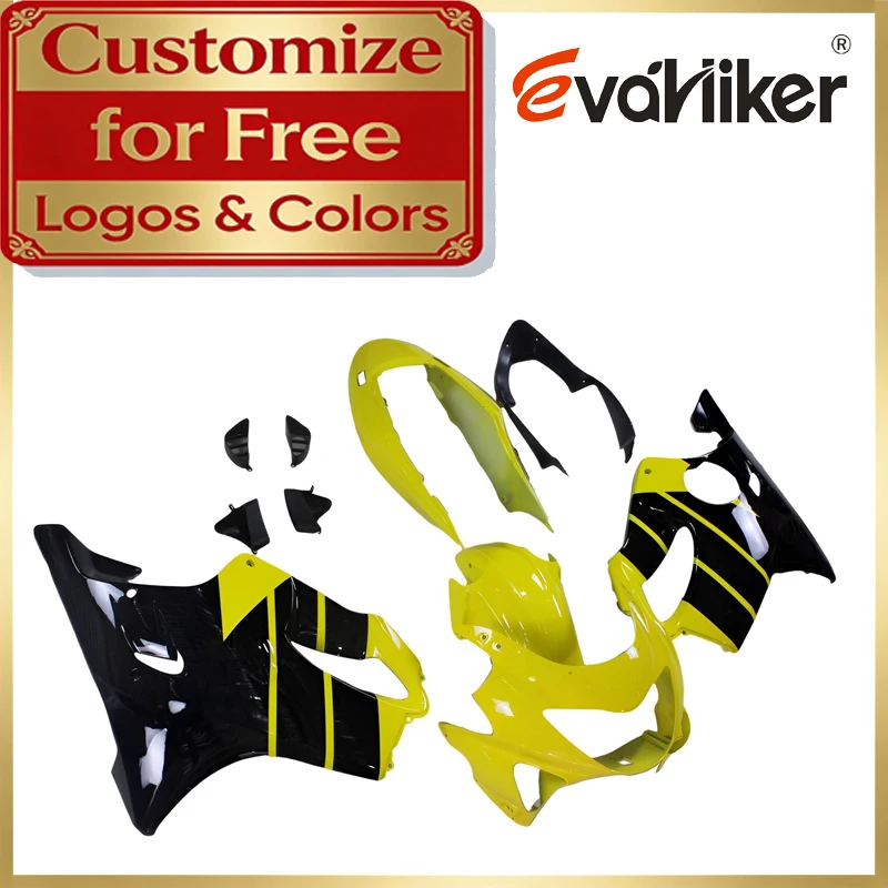 

Motorcycle Fairing For Honda CBR600F4 1999 2000 ABS Plastic Full Fairings Set F4 99 00 yellow Injection Mold Customizable Colors