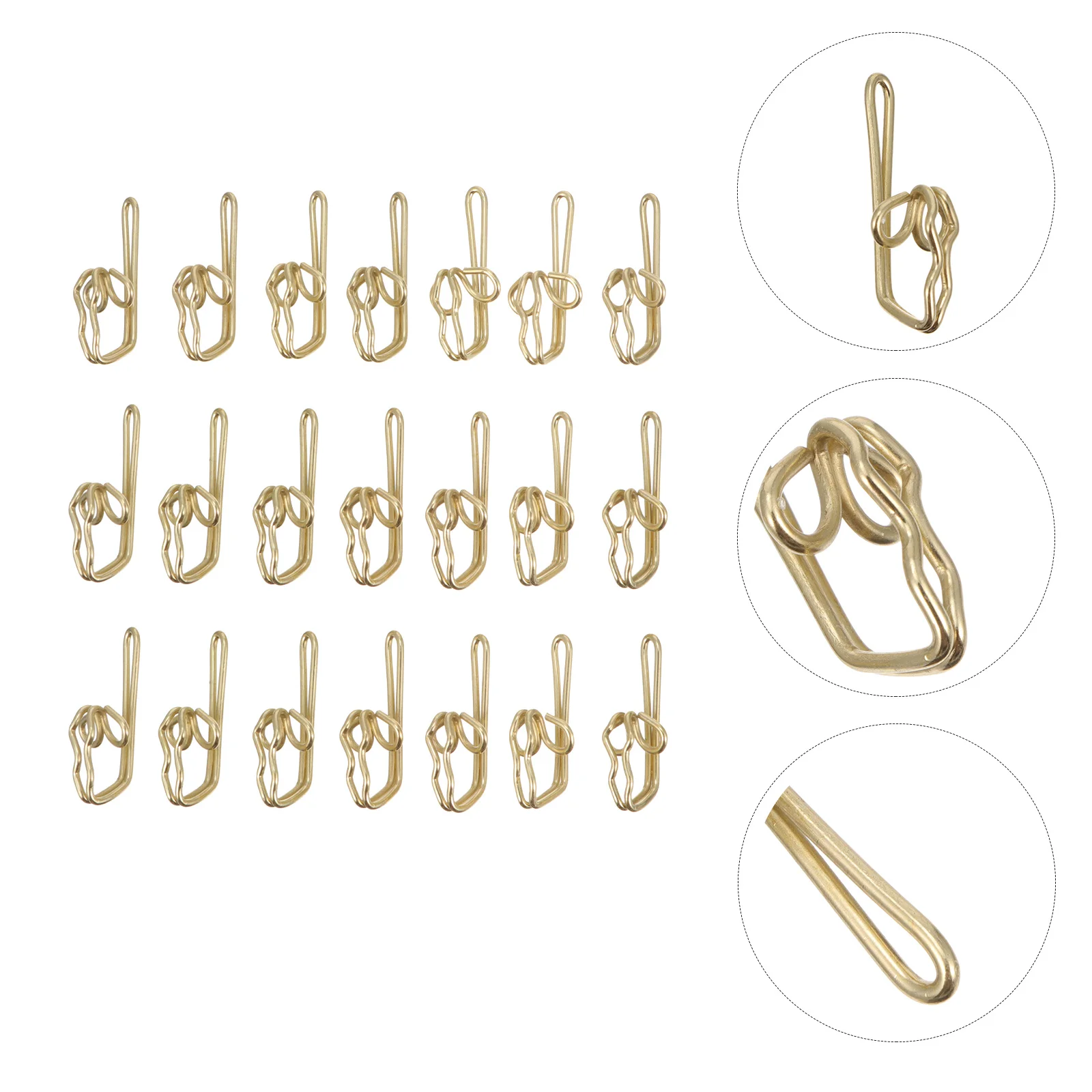 

200Pcs Metal Curtain Hooks S-Shaped Shower Hook for Home Bathroom Decor Easy Install Hanging Accessory Curtain Hooks