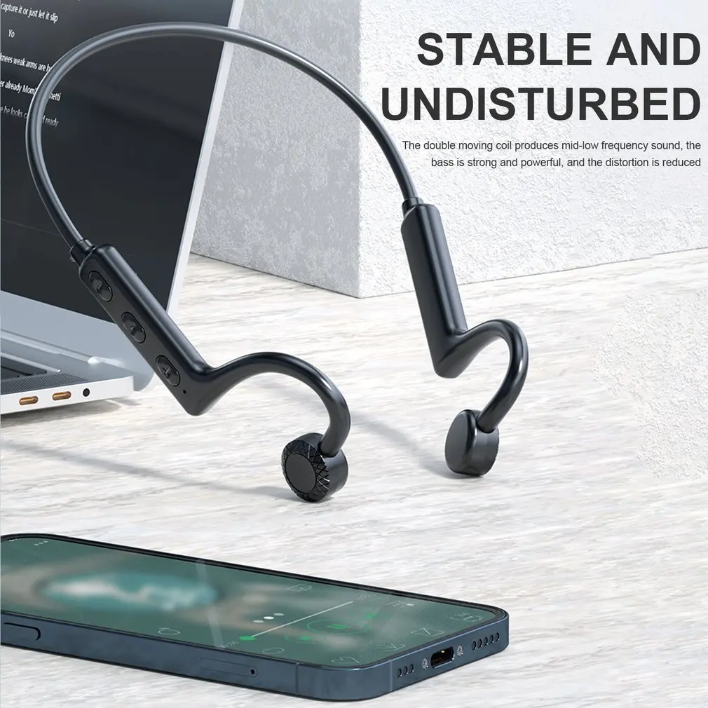 Wireless Bone Conduction Earphones Bluetooth Headsets Waterproof Comfortable Wear Open-Ear Hook Sports Headphones Dropshipping